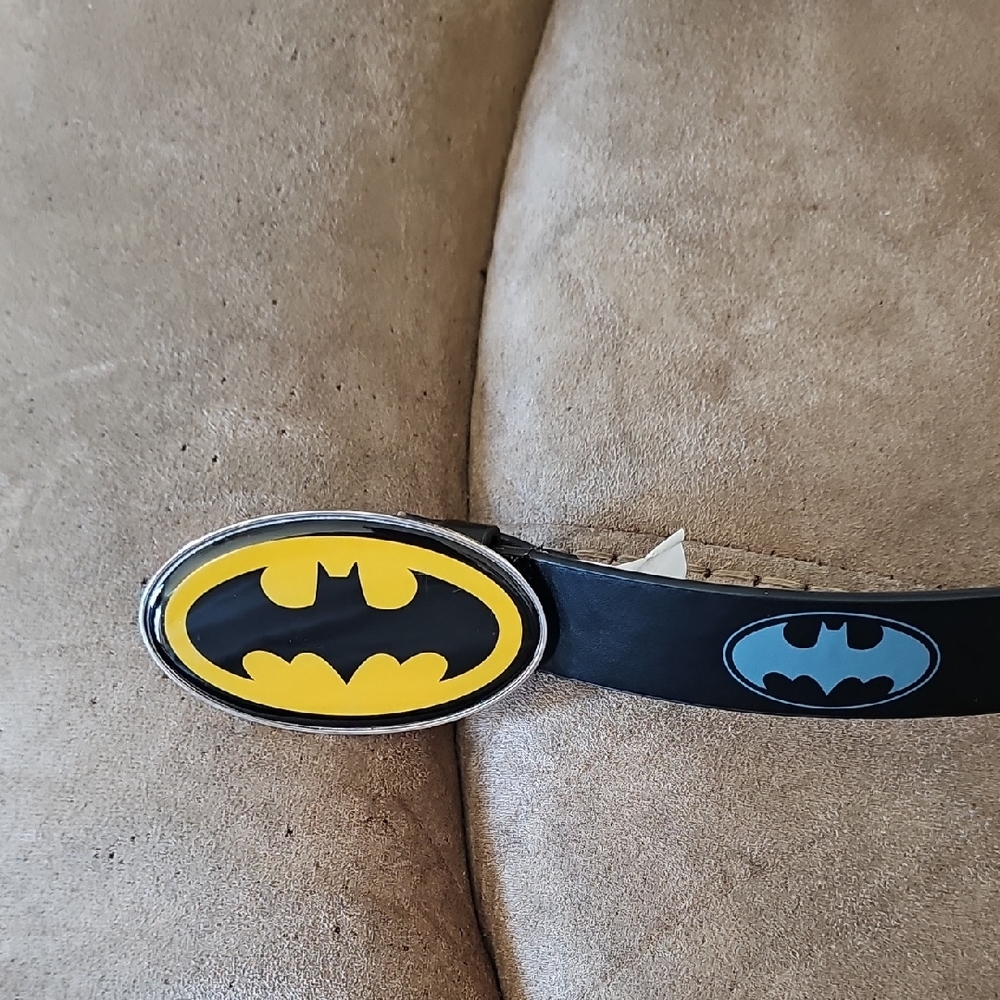 Batman Logo Belt with Buckle